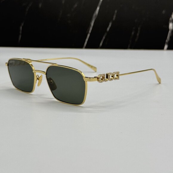 NEW GUCCI SUNGLASSES GOLD UNISEX EYEWEAR GUCCI GG1804S 001 main image 4
